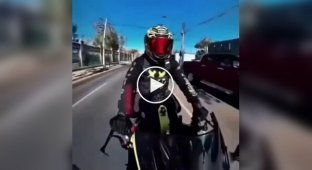 Байкер не дал скрыться после наезда