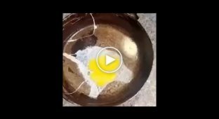 В Казахстане так жарко, что можно жарить яичницу прямо на тротуаре