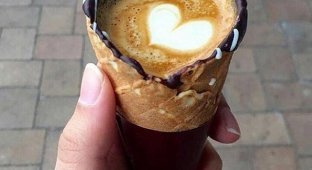 Кофе в рожках — последний кофейный тренд на Instagram (6 фото)