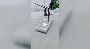 Traditional Ice Harvesting in Northern Finland