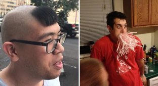 11 cases when people made bets (12 photos)