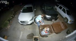 Камера наблюдения помогла раскрыть курьезный инцидент у дома