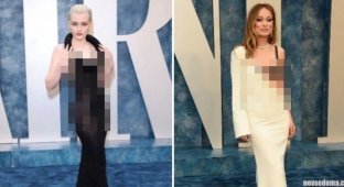 The most "naked" dresses from the ceremony "Oscar-2023" (12 photos)