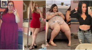 Incredible transformations of people who lost weight (18 photos)