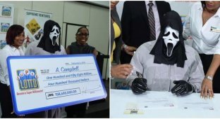 Lottery winner creatively hid his identity (6 photos)