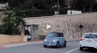 Crash test Citroen Ami in Monaco