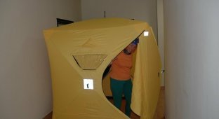 Why do Koreans put up tents in their own houses (5 photos)