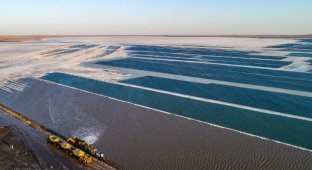 Озеро Баскунчак — бесконечное месторождение соли (43 фото)