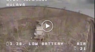 MLRS Grad was destroyed by Ukrainian soldiers using the Wild Hornet drone