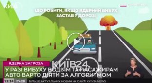 What to do if a nuclear explosion caught you on the road