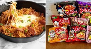 Предупреждение о раке и бесплодии нашли на популярной лапше (3 фото + 1 видео)