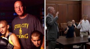 Boxing coach saved two boys from domestic violence by adopting them (7 photos + 1 video)