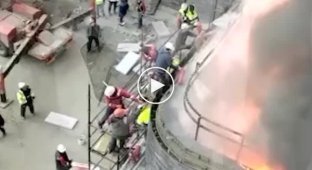 На будівництві в Москві вибухнув газовий балон