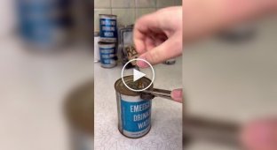 Woman tested 70-year-old canned water