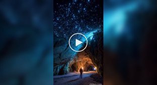 Уникальные пещеры в Новой Зеландии