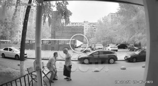 In Kazan, a local beggar asked for change for beer, and as a result got hit in the face by an old man