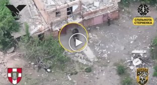 Soldiers of the 100th Mechanized Infantry Brigade eliminated a group of Russian drone operators who were hiding in a building