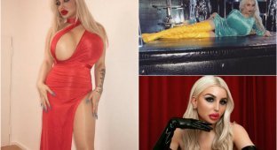 Транссексуальная госпожа потратила 100 000 евро на операции, чтобы превратить себя в секс-куклу (27 фото)