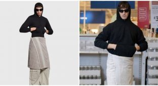 IKEA joked about Balenciaga and presented its towel skirt (4 photos)