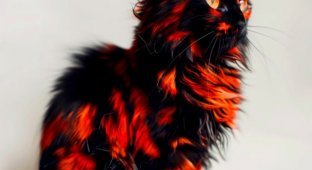 Midjourney показала, как бы выглядели новые породы кошек, если бы их скрестили с другими животными (10 фото)