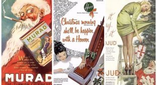 Сексистская рождественская реклама 50-х и 60-х годов (14 фото)