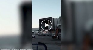 В аэропорту Мадрида опоздавший пассажир бросился догонять самолет 