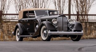 Rare pre-war Packard V12 put up for auction (41 photos)