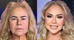 Amazing transformations of women before and after makeup (15 photos)