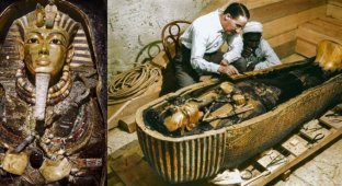 February 16, 1923, a hundred years ago, Howard Carter's expedition found the stone sarcophagus of Pharaoh Tutankhamun (7 photos)