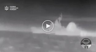 The Russian missile boat Ivanovets goes to the bottom after an attack by special forces of the Main Intelligence Directorate of the Moscow Region in the occupied Crimea