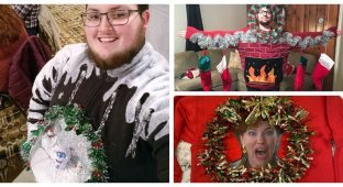 35 забавных рождественских свитеров, превзошедших все ожидания (36 фото)