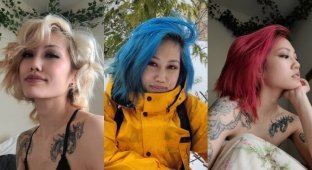 Девушки, которые не боятся экспериментировать с цветом волос (15 фото)