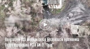 Бойцы ССО уничтожили склад боеприпасов и Град оккупантов в Донецке