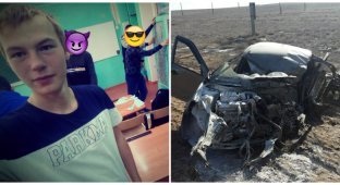 15-летний школьник покончил с собой в прямом эфире, выскочив на встречку (9 фото + 1 видео)