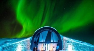Леденящая красота ледяного отеля в Юккасъярви (13 фото)