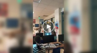 Учителя разыграли учеников школы после звонка на перемену