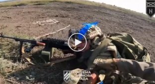 Close-in shooting combat in the Bakhmut direction from the first person of a Ukrainian military man