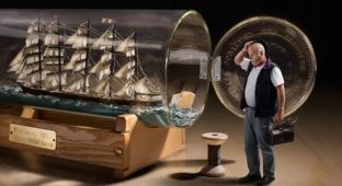 Корабли в бутылках: как создаются самые необъяснимые морские сувениры (6 фото)