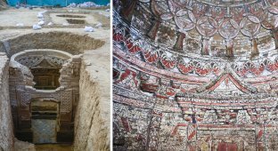 In China, found 12 painted tombs of the period of Kublai Khan, the grandson of Genghis Khan (8 photos)