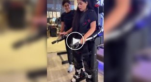 In the US, a girl was able to walk for the first time in 10 years after an accident with the help of an exoskeleton