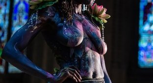 Модели конкурса "Холст для творчества", чьи тела стали произведением искусства (8 фото)