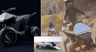 Tesla представила детский электроквадроцикл (11 фото + 1 видео)