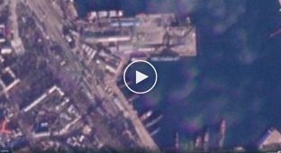 Вследствие удара по феодосийскому порту затонули БДК Новочеркасск и частично еще один корабль