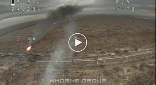 The Horne Group destroyed several Russian tanks using drones Avdeevka, late December 2023