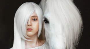 A beautiful project from a photographer who showed how people and animals are similar to each other (16 photos)