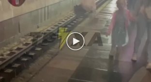 In Kharkov, a guy jumped in front of a subway train