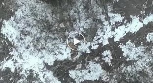 Російський солдат вщент згорів після точного скидання боєприпасу бійців 30 ОМБр