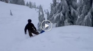Сноуборд трюк і тісний контакт із природою