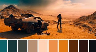 Цветовая палитра сцен известных фильмов (23 фото)