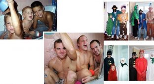 Подарок для мамы: посмотрите, как эти три брата воссоздали 15 своих детских фотографий! (16 фото)